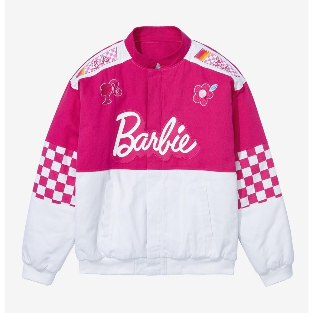 Boxlunch Racing Barbie Jacket large